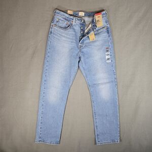 Levi's Jeans Womens 30 X 30 Blue 501 Original High Rise Straight Button Fly NWT